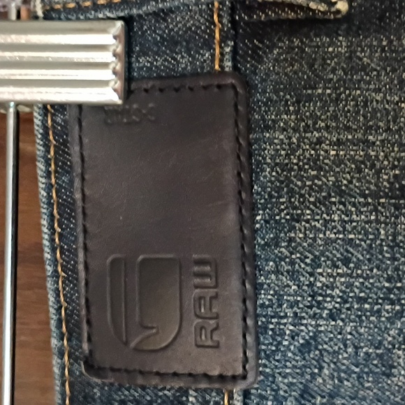 Women's Jeans Dark Blue Boyfriend Upcycled Patchwork, GSTAR. SALE - Picture 9 of 9